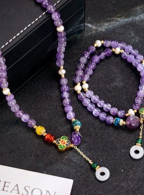 紫气东来中式国风串珠流苏手链