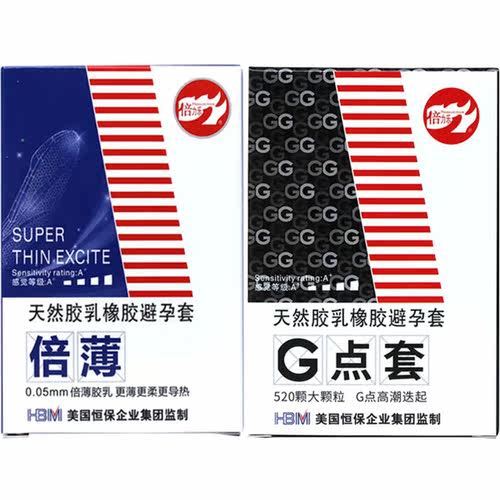 倍力乐三星套酒店用避孕套2只装超薄倍薄情趣G点颗粒安全套便携装