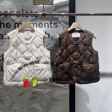 现货播女2024秋季新款轻薄背心外搭羽绒马甲BDR3MD3214突然想起
