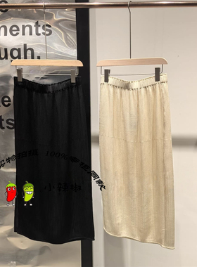 衣播商场同款2026春季新款高腰直筒压褶半身裙BDT2BD1961林间变奏