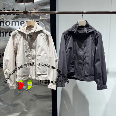 现货播女2025春季轻户外休闲感连帽立领风衣BDS1FD1535一点点春风