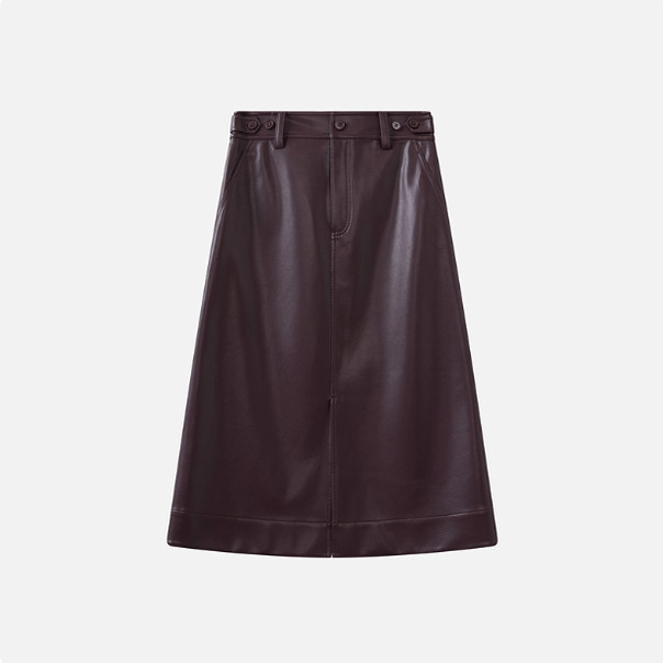 衣播商场同款2026春季新款简约通勤休闲显瘦皮裙半身裙BDT1BD2911