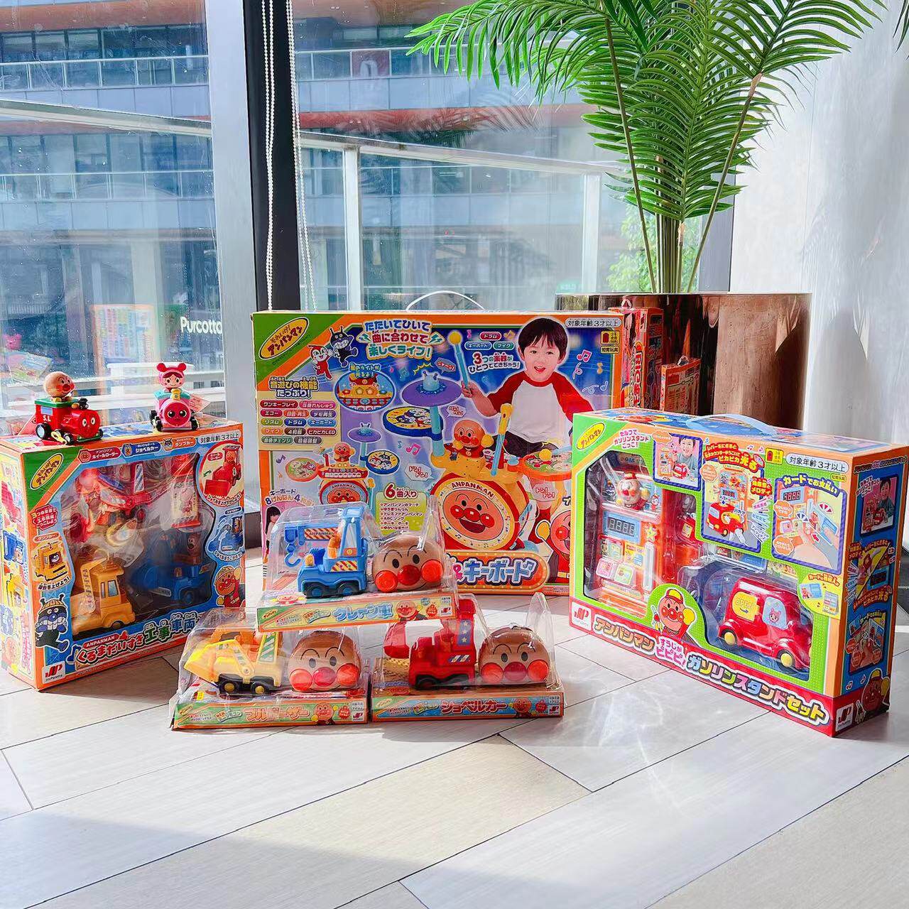 面包红豆超人火车工程车 音乐加油站电子琴玩具礼物玩具