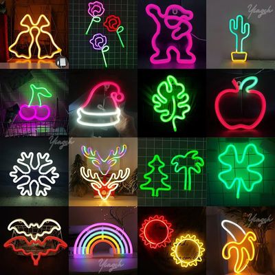 LED Neon Sign Lights Wall Decoration Nightlight Lightning Ch