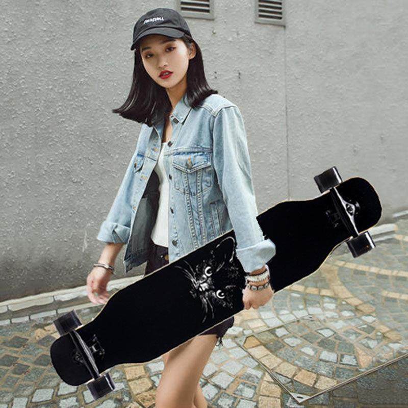 Four wheeled scooter滑板长板成人男女生公路刷街舞板四轮滑板车