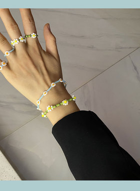 花朵手链绿色巴洛克瓷