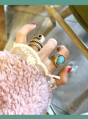 其他女合金日韩个性戒指