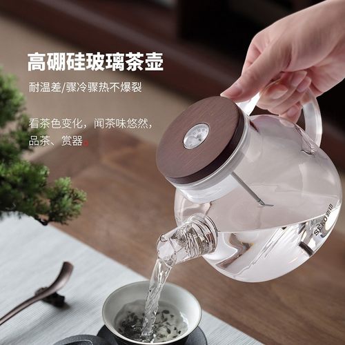 新功耐温差玻璃壶感温花茶壶北欧过滤泡茶壶家用煮茶壶冷水壶758