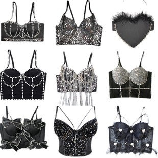 韩国女团blackpink金智妮Lisa朴彩英金泫雅同款吊带背心表演服女