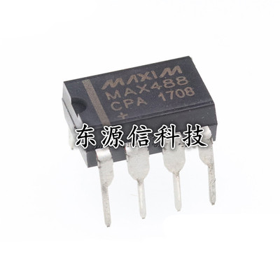 全新 MAX488 MAX488CPA MAX488EPA DIP-8 RS485/R422收发器