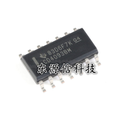 原装正品 CD4093BM96 SOP-14 CMOS四路2输入与非施密特触发器