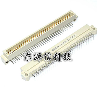 欧式插座 264 弯针公座 2*32P 64P 9001-31641C00A 2.54MM 连接器