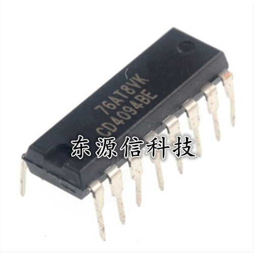 CD4094BE DIP-16 原装进口全新TI 8位存储总线寄存器 CD4094