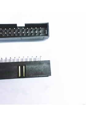 DC3-20P 2*10P 2.54MM间距 简易牛角座 铜针 ISP下载接口JTAG插座