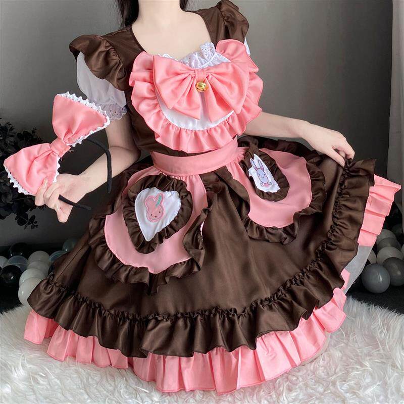 新款小兔叽软萌女仆装可爱二次元少女lolita女佣装 餐厅制服