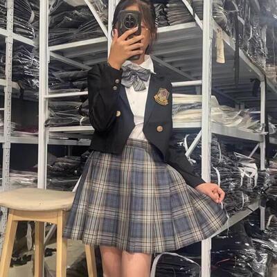 正版jk制服西服晒海格裙套装日系学院风校供感全套秋冬学生外套女