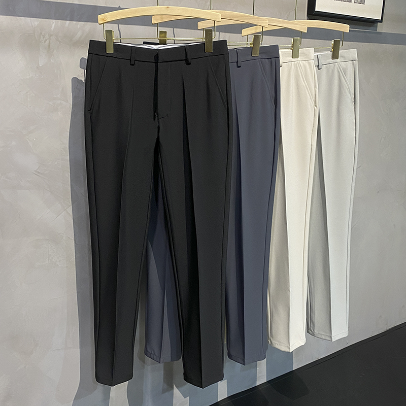 西裤男高级感商务直筒休闲裤免烫