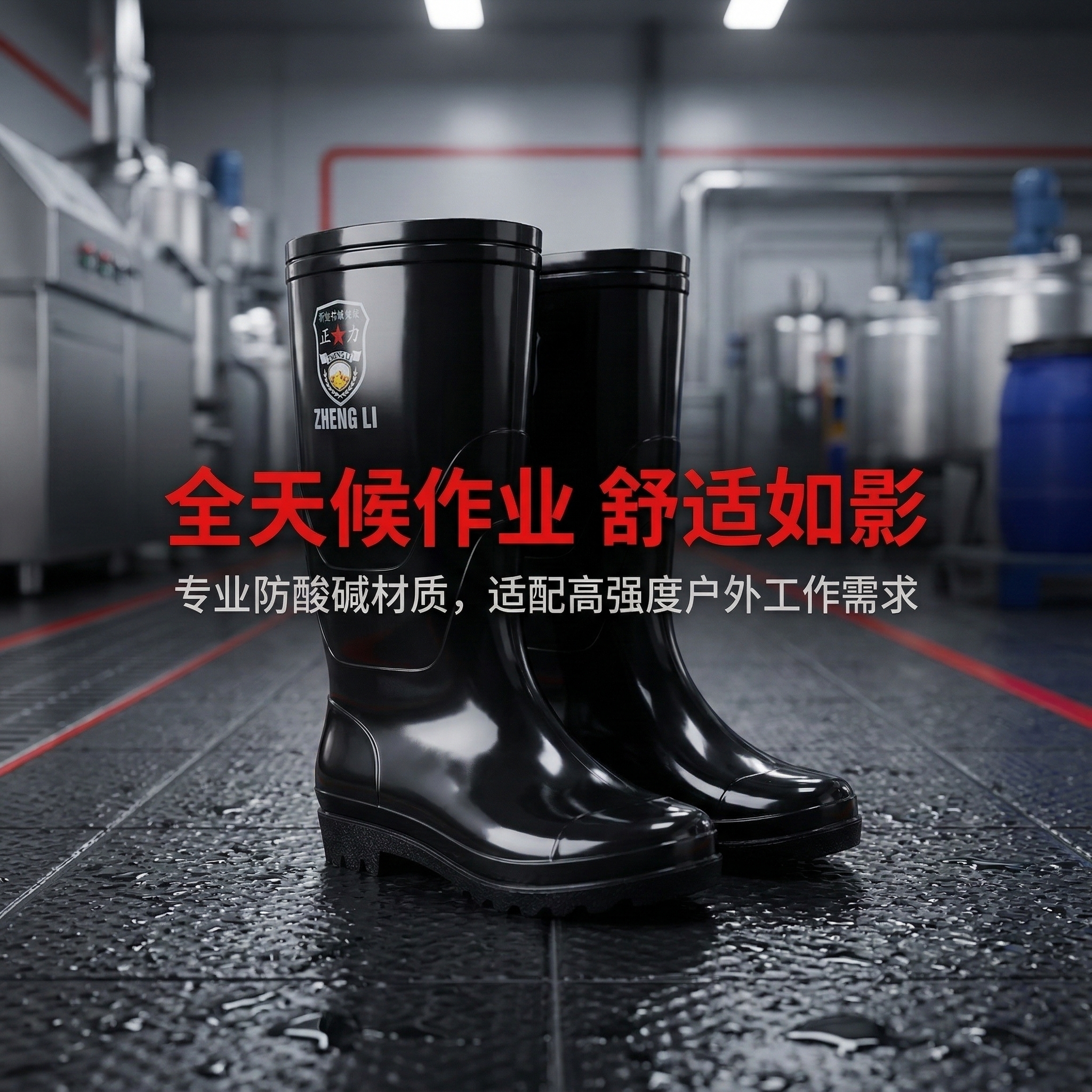 雨鞋男款筒靴靴子2026新款雨靴工地不累脚轻便夏季水鞋防水防滑男