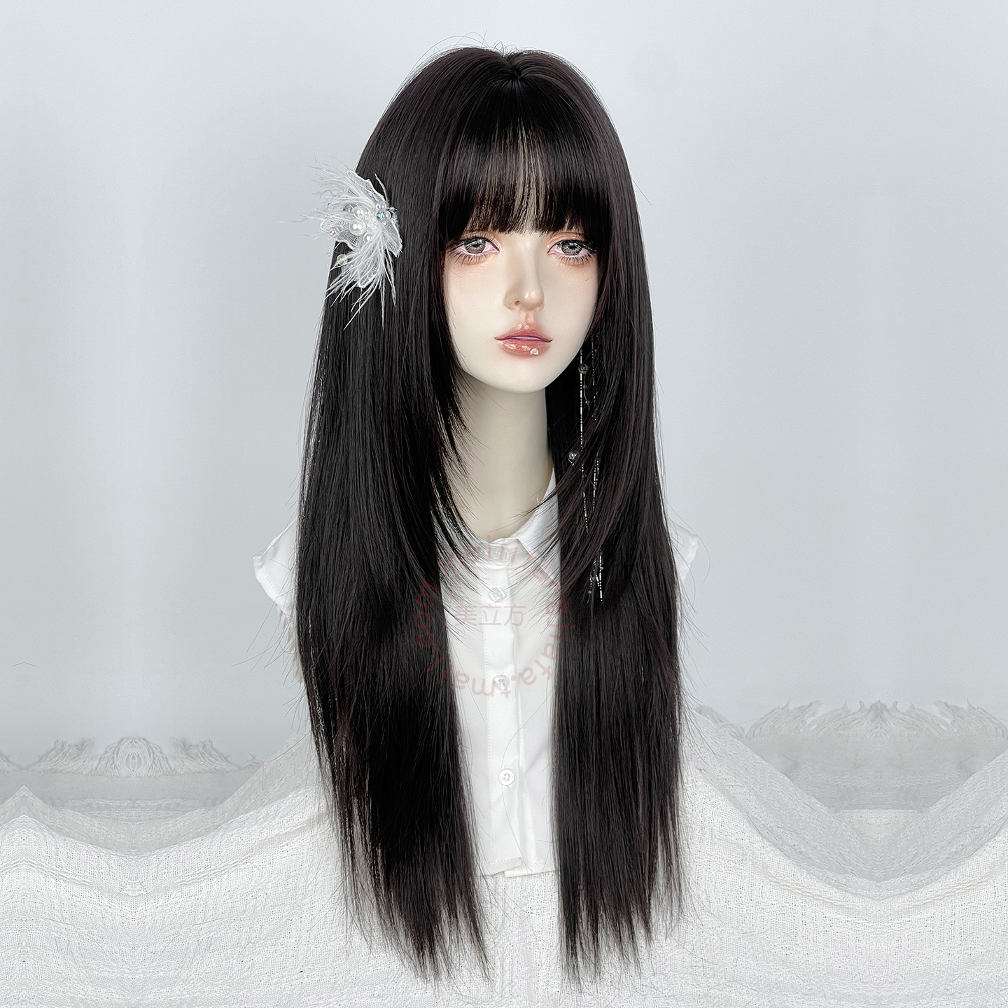 日常假发女高层次长直发全头套