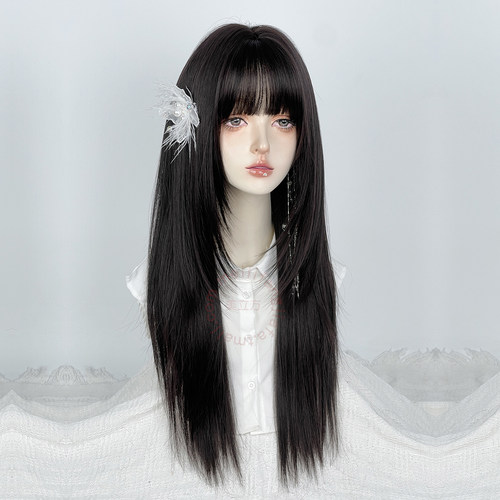 日常假发女高层次长直发全头套