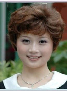 送妈妈假发中老年气质时尚假发女