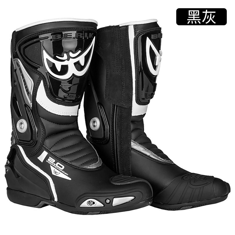 BERIK摩托车骑行靴大眼赛道靴赛车男防摔骑士鞋机车跑车竞技靴车