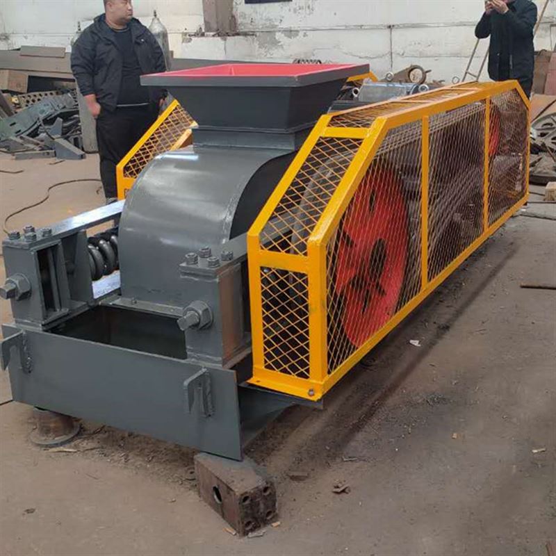 小石子做砂对辊破碎机 齿辊破碎机 750*500双辊破碎机