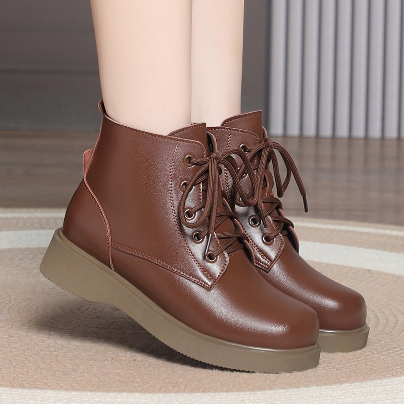 意尔康2025冬季新款女鞋正品真皮女棉鞋羊毛女靴保暖短靴软面皮鞋,女鞋,时尚雪地靴,淘宝优惠券,粉丝福利购,淘宝优惠卷