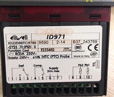 ELIWELL ID971(LX) 230V NTC 意大利伊利威原装进口温控器探头线