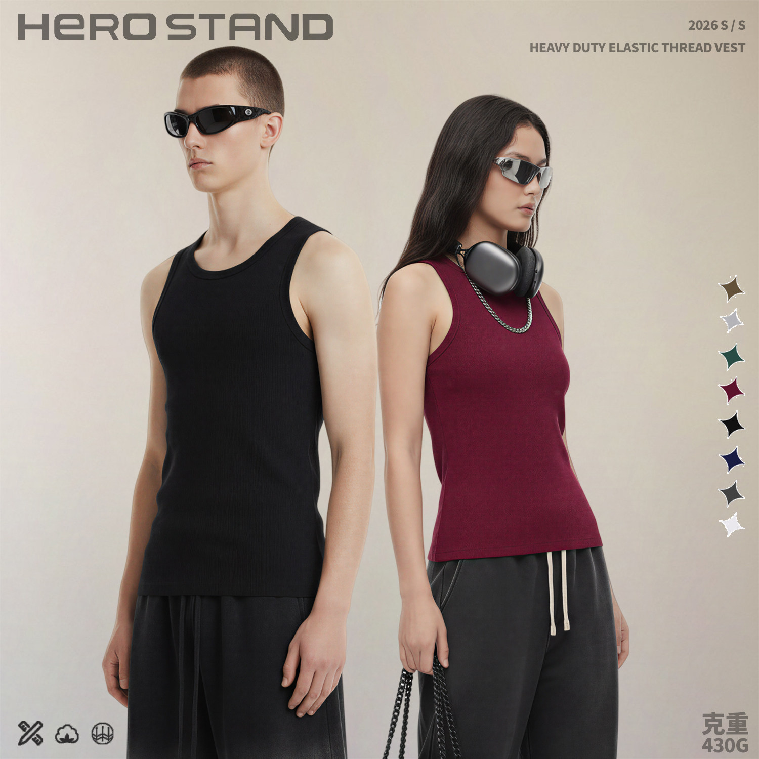 夏季宽松无袖背心男女情侣款潮牌多色运动坎肩T恤休闲百搭打底衫,女装/女士精品,背心吊带,淘宝优惠券,粉丝福利购,淘宝优惠卷