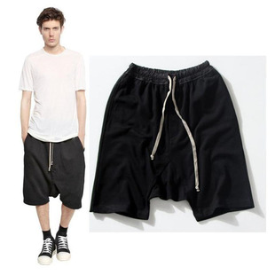 暗黑休闲情侣哈伦短裤 RO风格 中裤 五分吊裆裤 男女 砍爷同款 现货