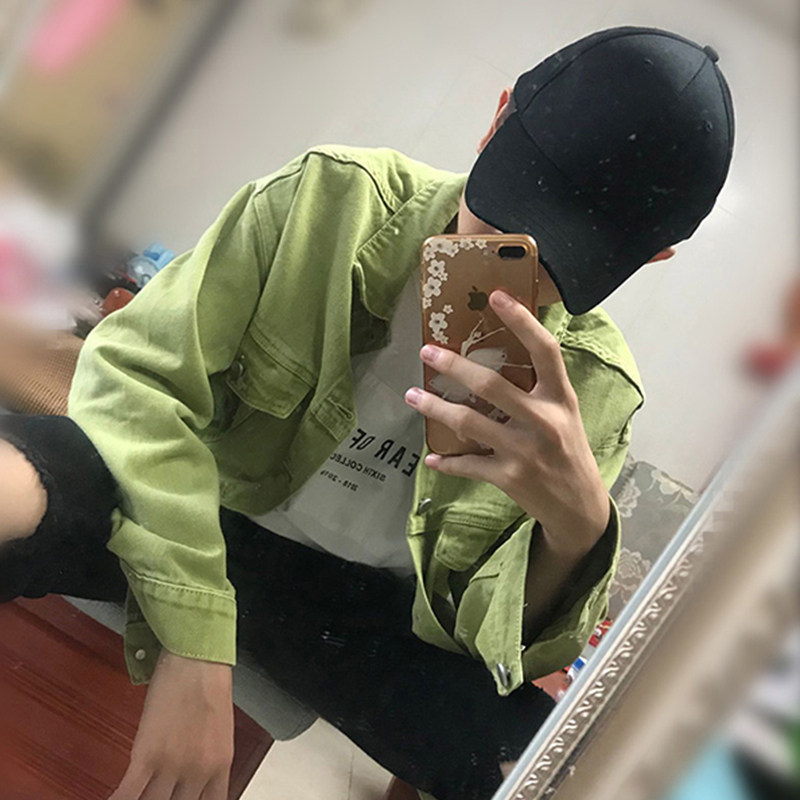 秋季oversize高街潮糖果色外套