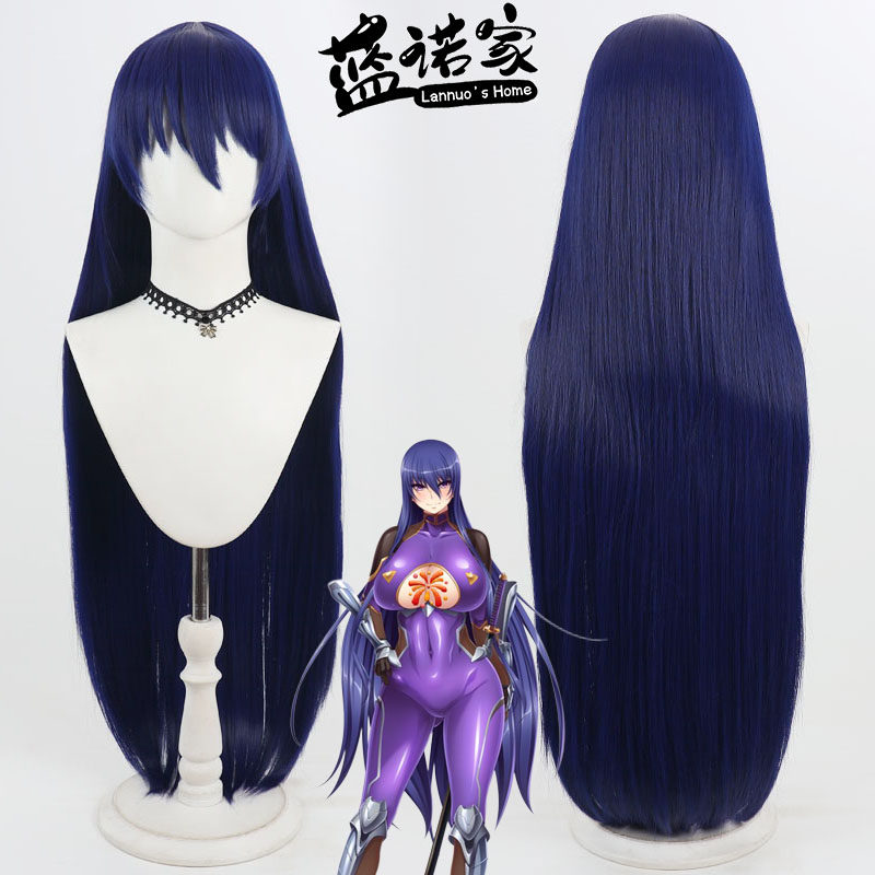【蓝诺家】对魔忍 秋山凛子cos假发 仿真头皮长直发Akiyama Rinko