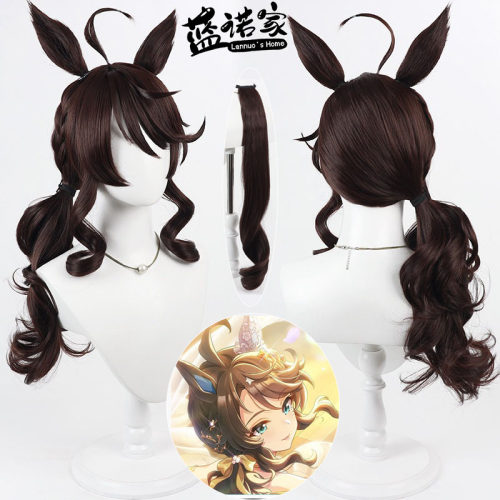 【蓝诺家】赛马娘婚纱主题 谋勇兼备cos假发 Daring Tact仿真头皮