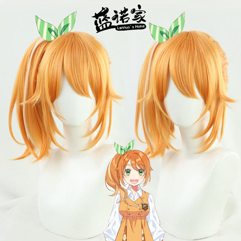 蓝诺家 虚拟UP主VTuber一年级生花丸はれる小天使花丸晴琉cos假发