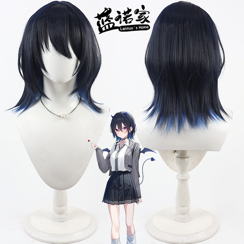 【蓝诺家】虚拟VTuber主播 一之濑丽cos假发 仿真头皮 内外双色