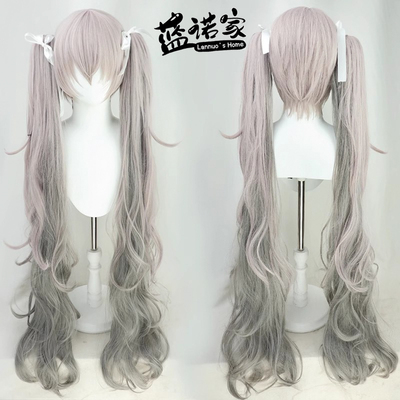 蓝诺家25时初音未来cos假发