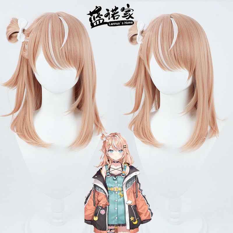 【蓝诺家】虚拟偶像vtuber主播 五十岚梨花cos假发一体挽发髻