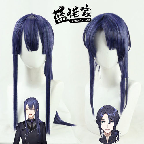 彩虹虚拟偶像vtuber长尾cos假发