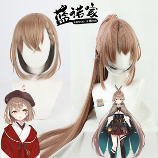 蓝诺家Hololive EN虚VTuber拟播主Nanashi Mume i七诗无名cos假发