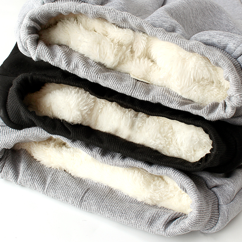 加绒加厚冬季外穿纯棉保暖运动裤