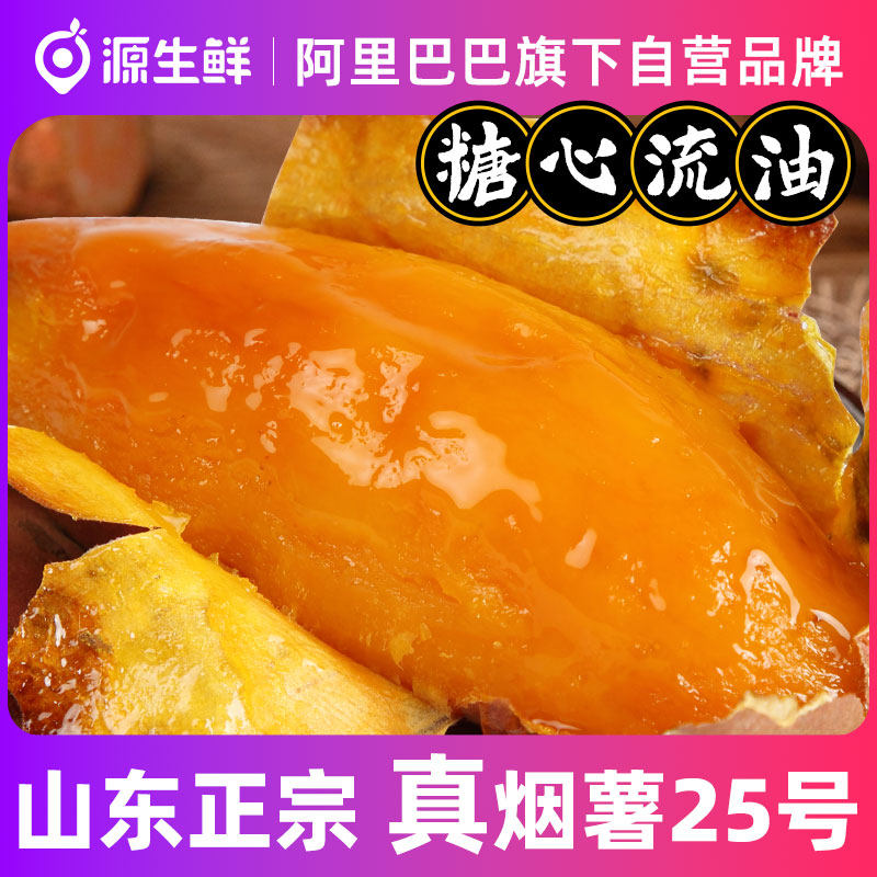山东烟薯25号糖心红薯蜜薯番薯新鲜自种烤番薯地瓜农科院营养粗粮