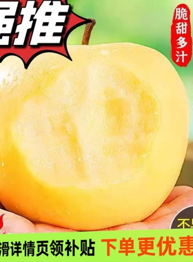 山东烟台黄金奶油富士苹果新鲜水果现货3斤/4.5斤/8.5斤多规格