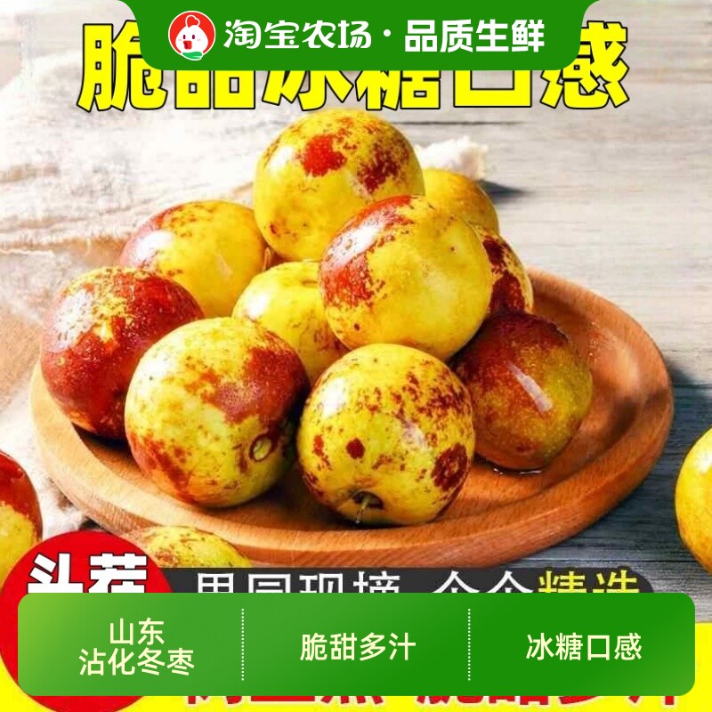 沾化冬枣5斤装新鲜应季枣子脆枣大枣当季水果礼盒装甜农场冰糖
