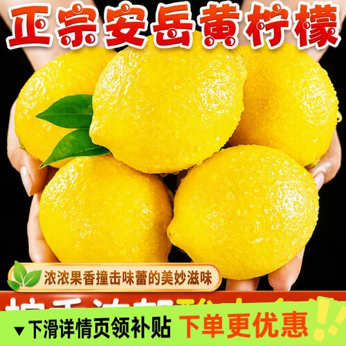 安岳柠檬新鲜当季水果整箱包邮