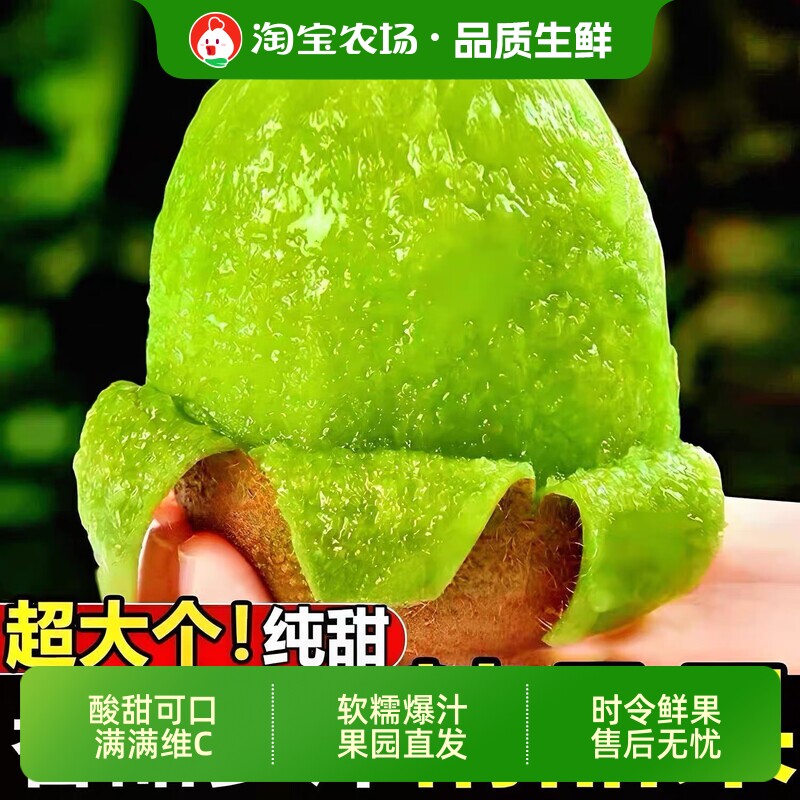 正宗绿心猕猴桃绿心大果当季鲜果孕妇水果现摘奇异果送达采摘保存