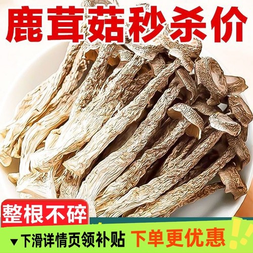 无干燥剂发货 高山鹿茸菇干货炒腊肉农家特产脆脆菇净重炖汤无熏
