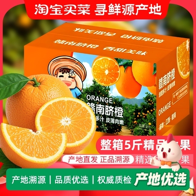 【彩箱装】正宗江西赣南脐橙整箱大果新鲜当季孕妇水果甜橙果王