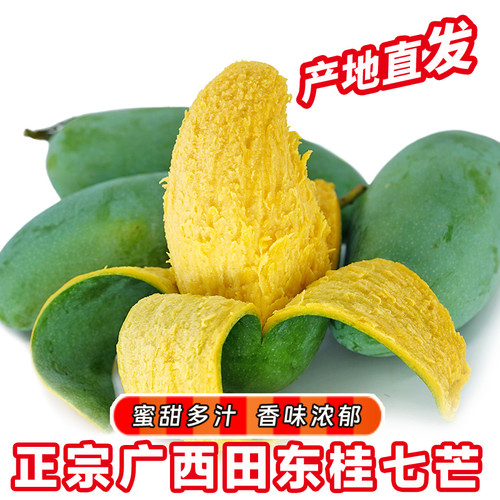 广西百色桂七芒果8斤净果新鲜当