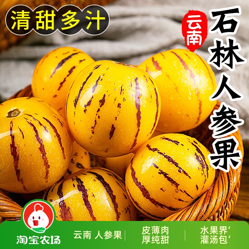 云南特产人参果中大果当季新鲜水果现摘应季人参果树熟黄肉圆果